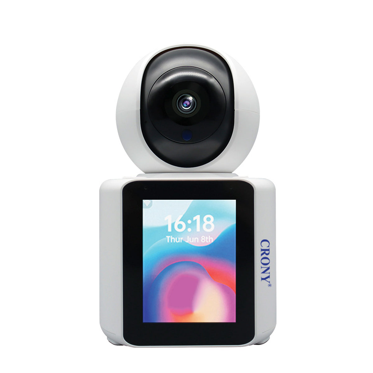 CRONY C30+ Video Calling Camera 2K WIFI Smart Home Security Camera with 1080P Display Real Time Intercom Two Way Audio Night Vision for Baby Monitor and Elderly Care