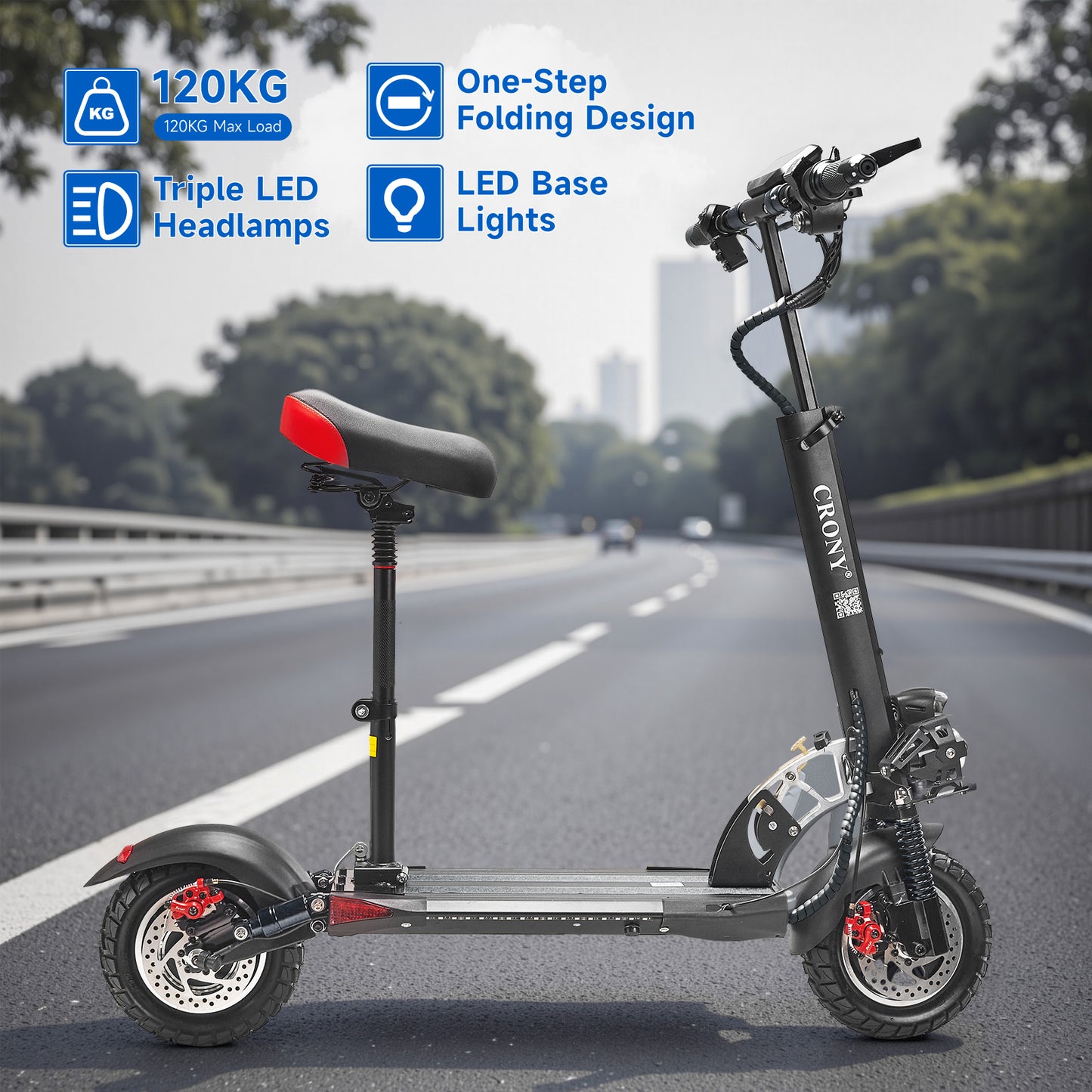 CRONY V10 big display high speed Fast Speed E-scooter E-bike electric scooter