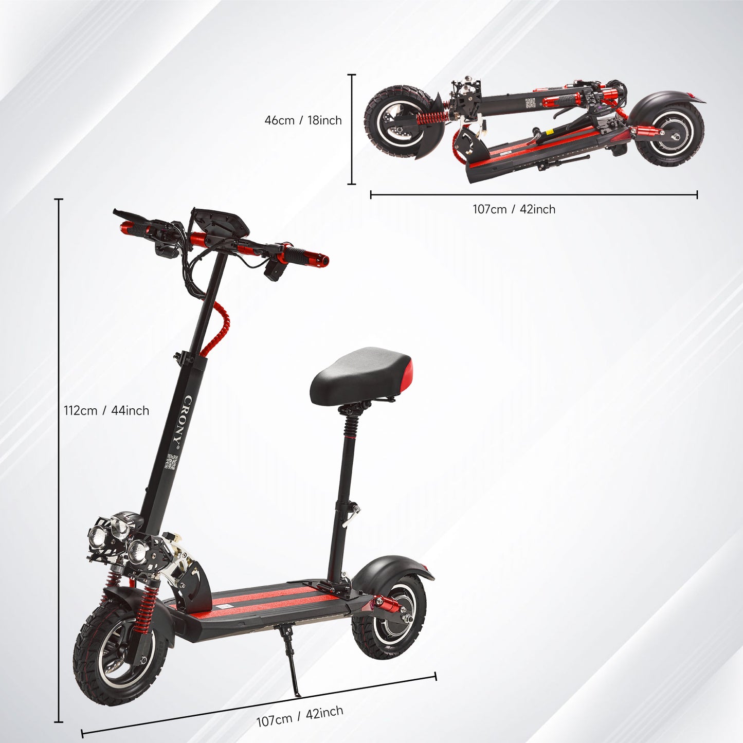 CRONY V10 big display high speed Fast Speed E-scooter E-bike electric scooter