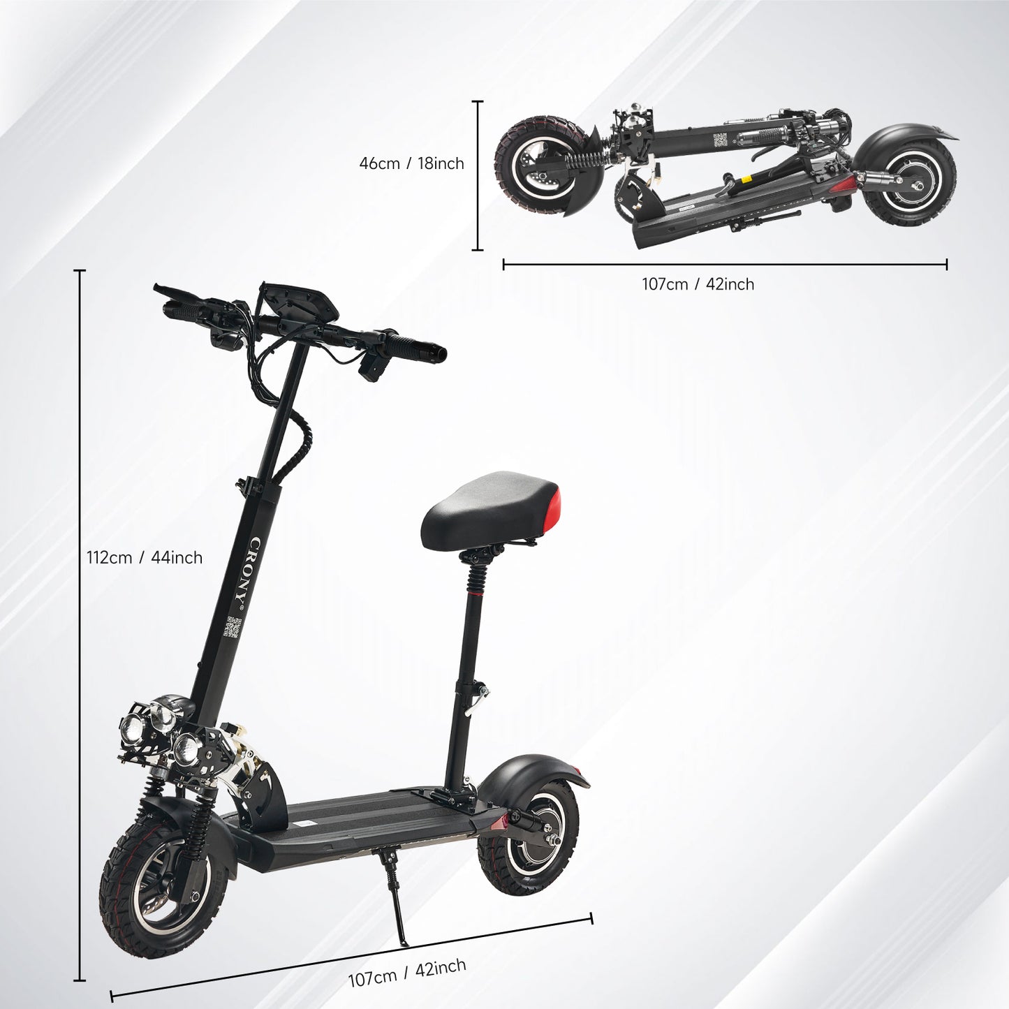 CRONY V10 big display high speed Fast Speed E-scooter E-bike electric scooter
