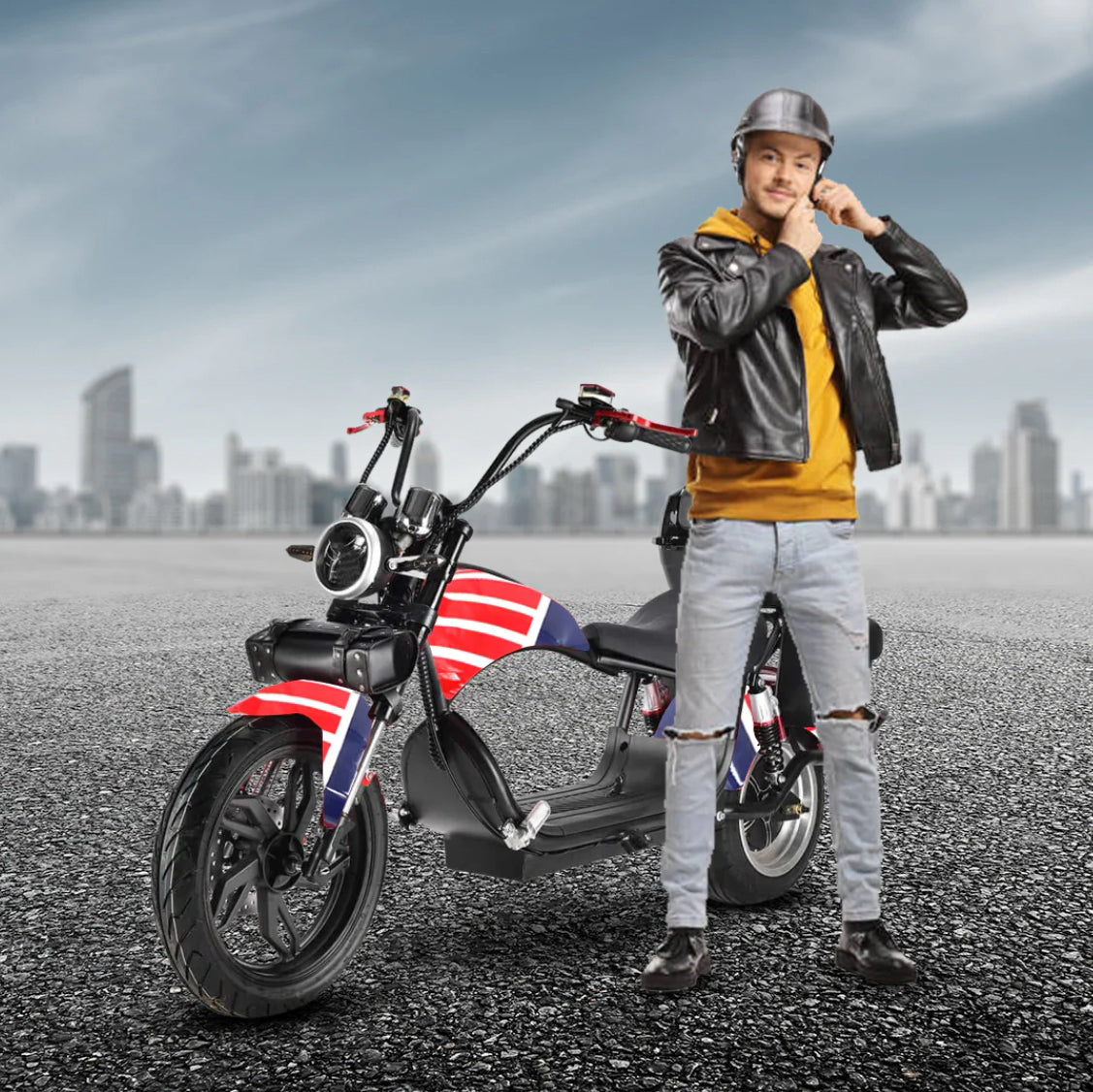 CRONY X1 Electric Scooter 4000W Motor 60V/20AH Battery Electric bike