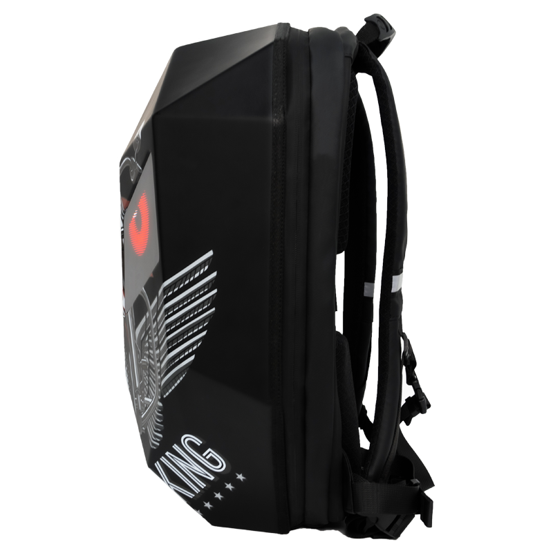 CRONY Iron Man Water transfer Crown LED Display Backpack Upgrade Iron Man LED Backpack Screen Knight Motorcycle Backpack Cool Travel Bag Scooter Bag -2