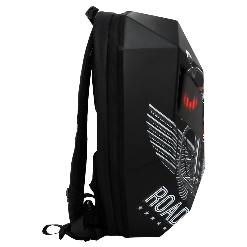 CRONY Iron Man Water transfer Crown LED Display Backpack Upgrade Iron Man LED Backpack Screen Knight Motorcycle Backpack Cool Travel Bag Scooter Bag -2