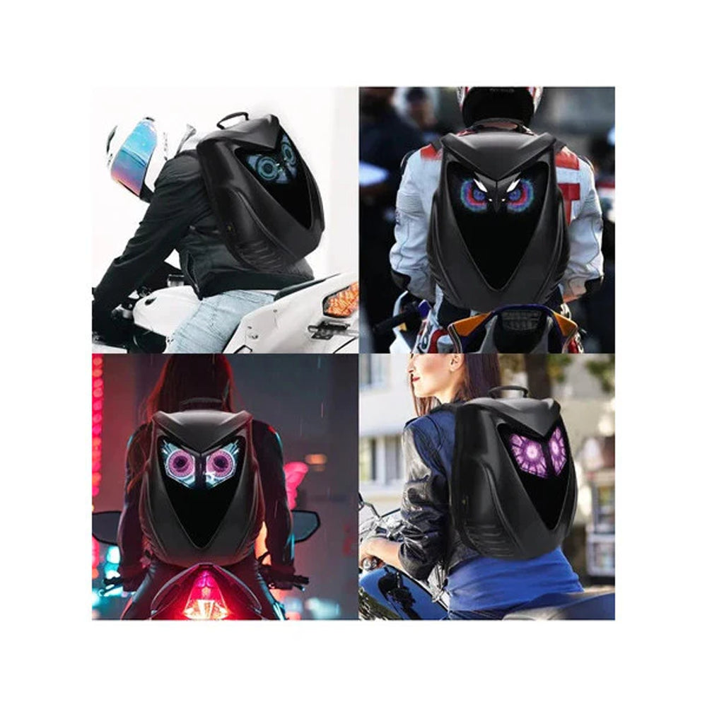 CRONY Owl LED Display Backpack Owl LED Eyes Motor Backpack, Backpack, Phone Control Screen Bag, Scooter Bag Bring