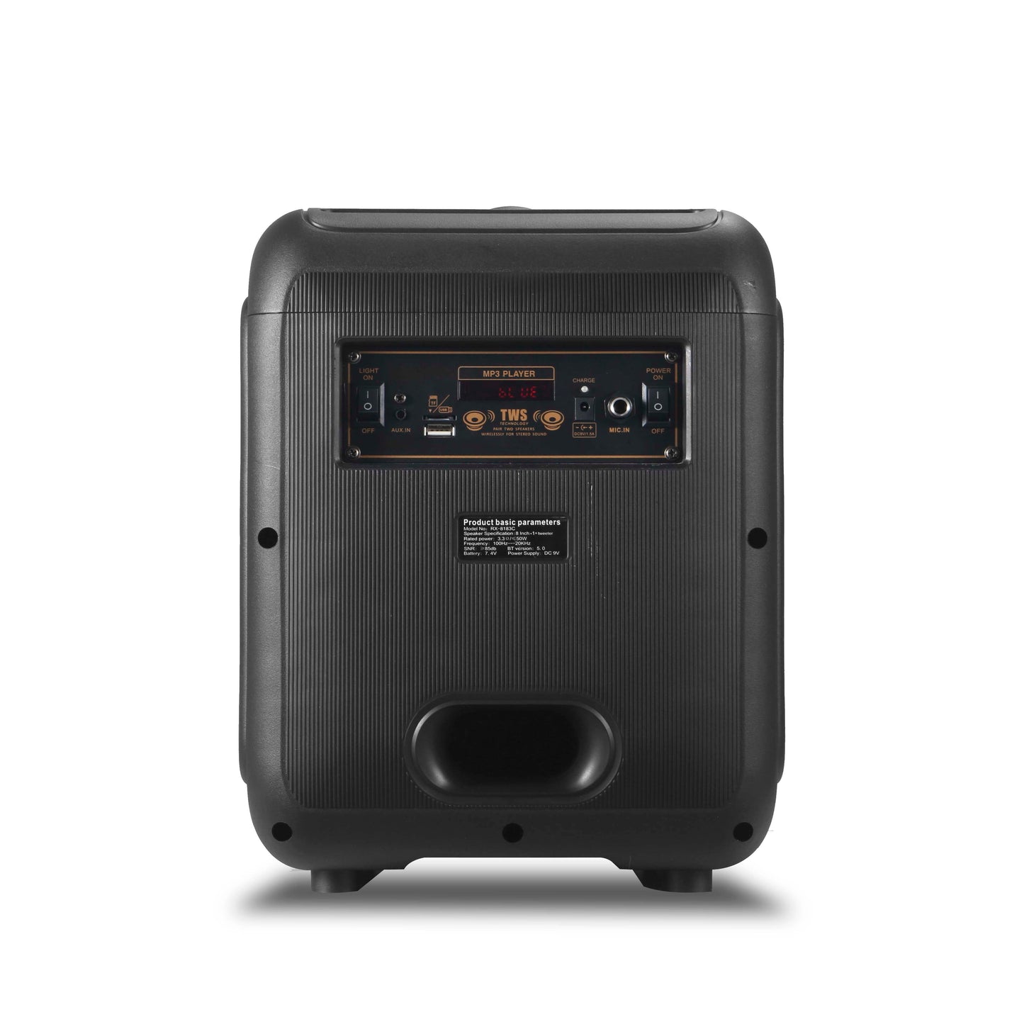 CRONY RX-8183C CR-8183C Speaker BT Speaker 8 Inch Small Subwoofer Speaker With Adapter