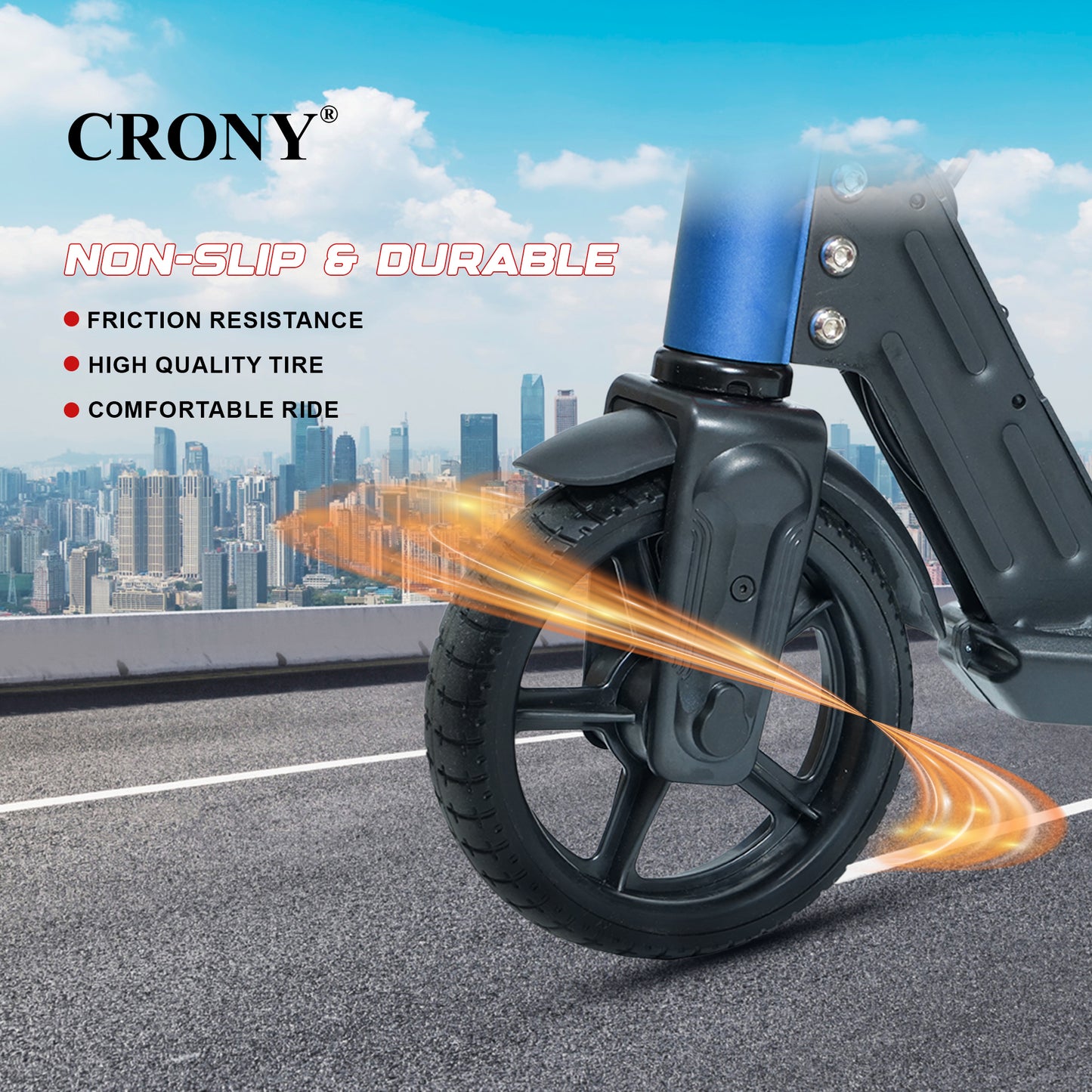 CRONY S31 Kids Electric Scooter With LED colored lights