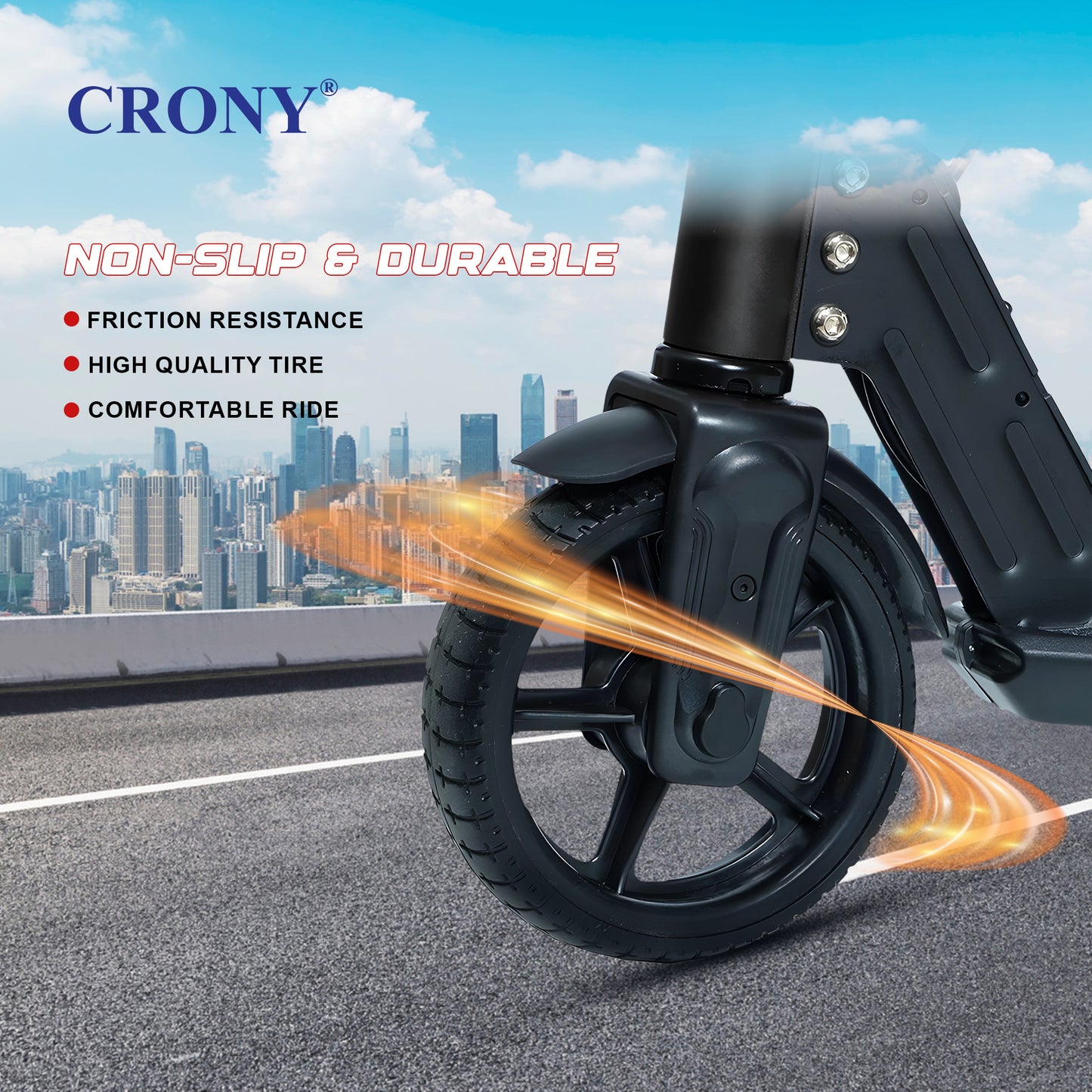 CRONY S31 Kids Electric Scooter With LED colored lights