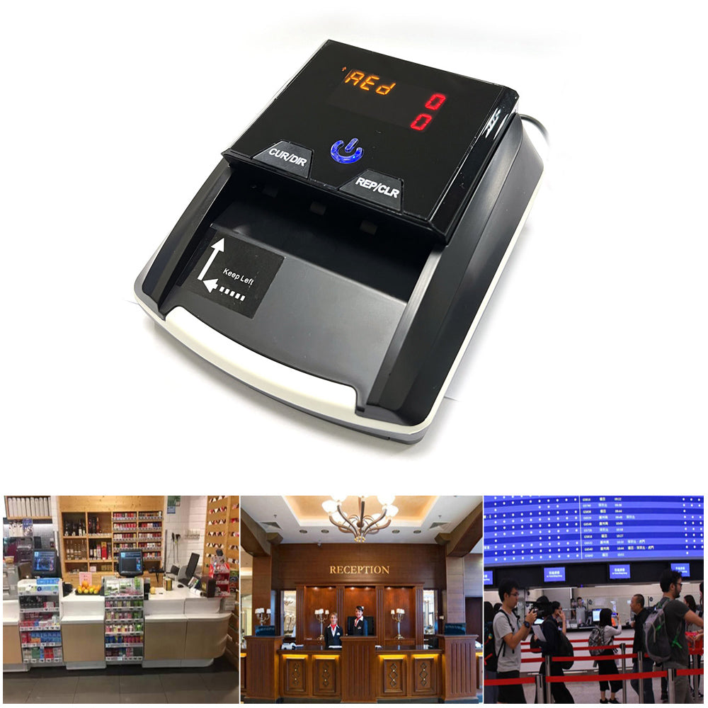 CRONY Banknote Verifiers CN-136 Automatic Money Detector TFT Display Auto Fake Note Money Detector Portable Counterfeit Bill detector Money Counter