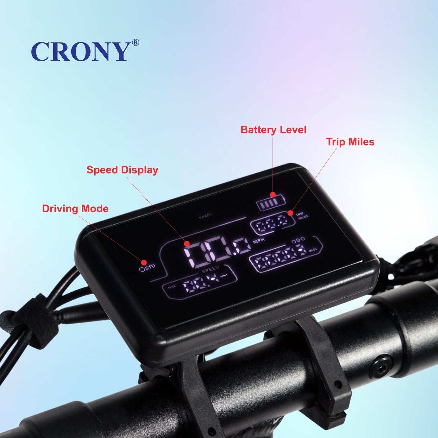 CRONY T4 Electric Scooter Big LCD Display With Seat 2000W Motor Smart App Control