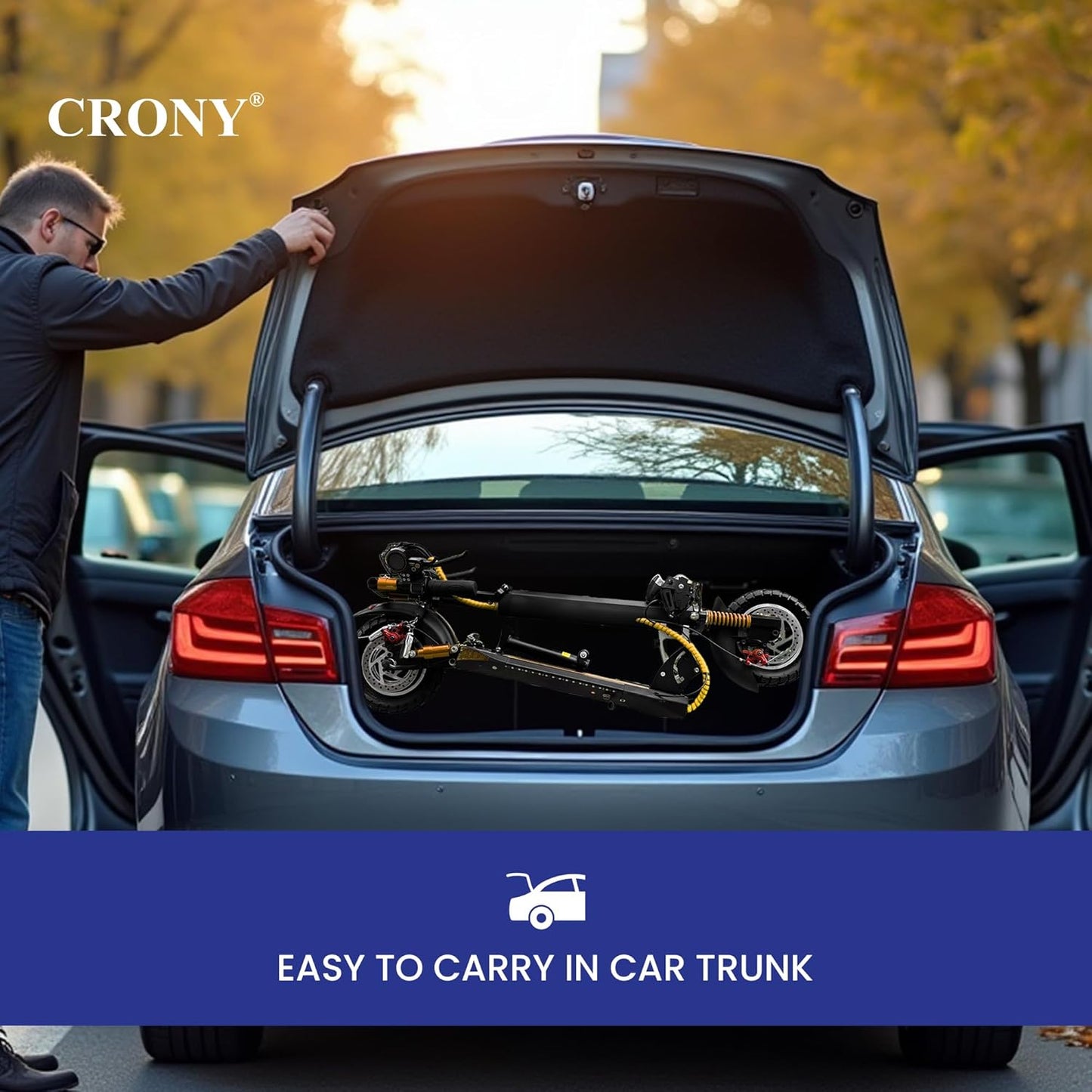 CRONY V10+ PRO 1500W 10 inch Wide tire High configuration E-Scooter