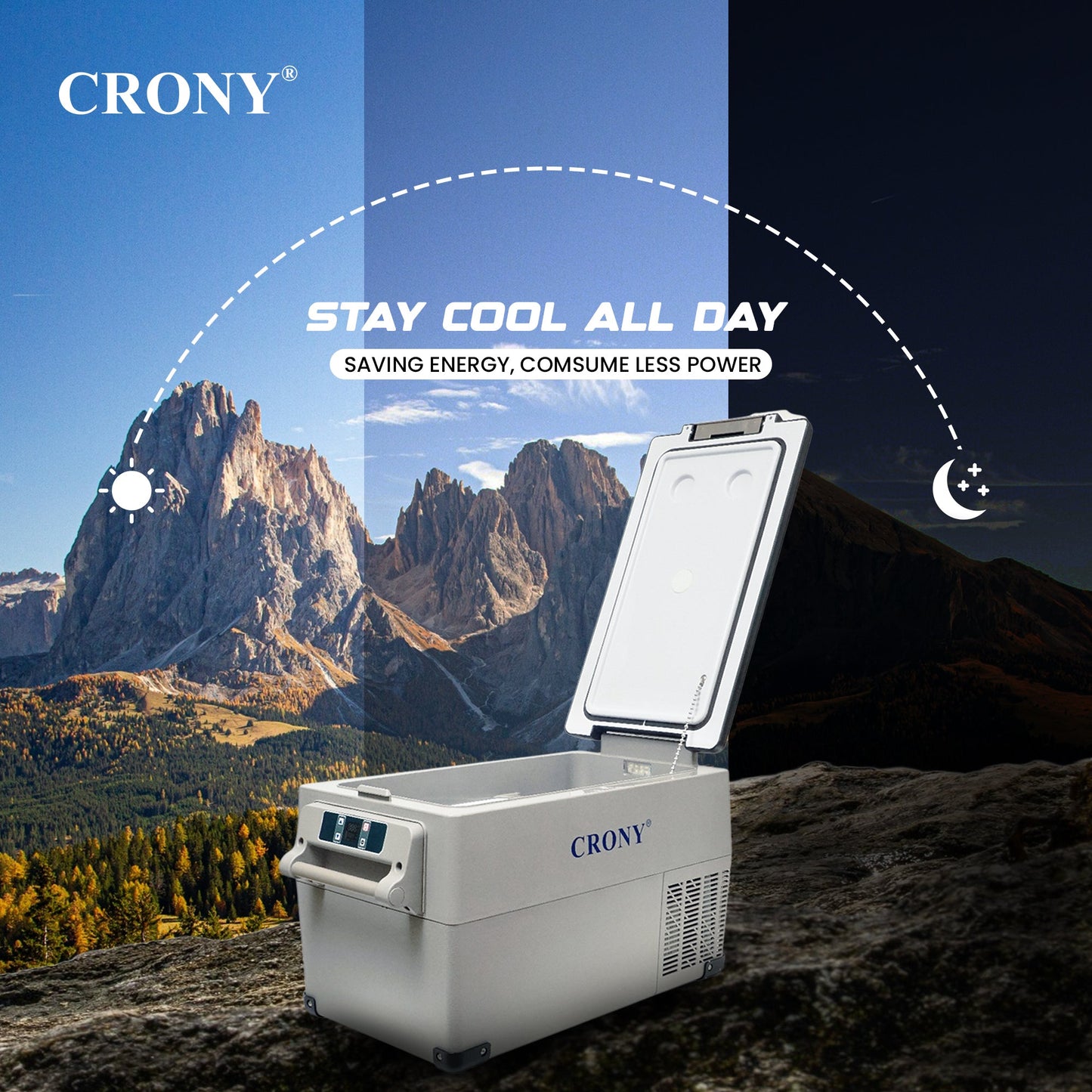 CRONY CF35 Portable Car Refrigerator camping freezer electric cooler best