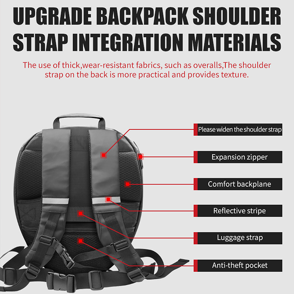 CRONY Owl LED Display Backpack Owl LED Eyes Motor Backpack, Backpack, Phone Control Screen Bag, Scooter Bag Bring