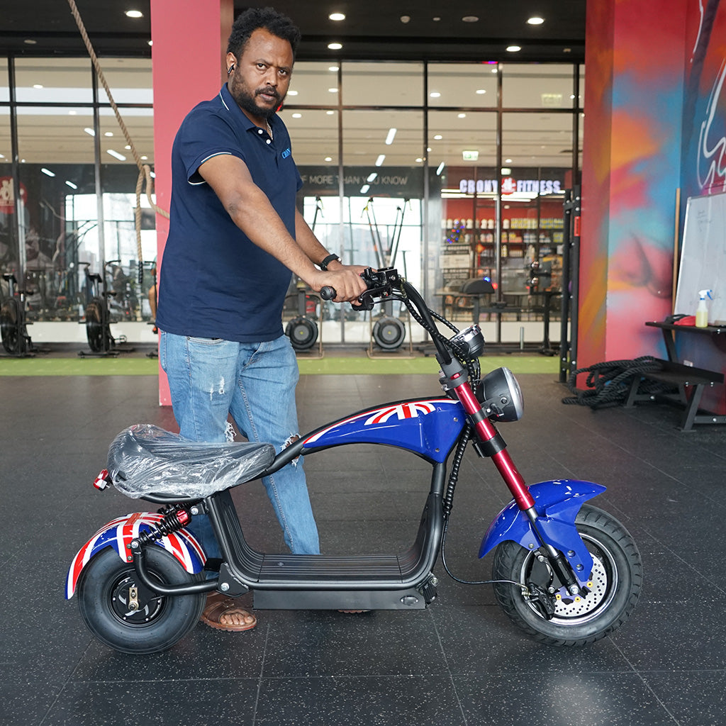 CRONY Small X1 1200W Harley Car Electric bicycle Electric Ebike Harley Car Electric Scooter