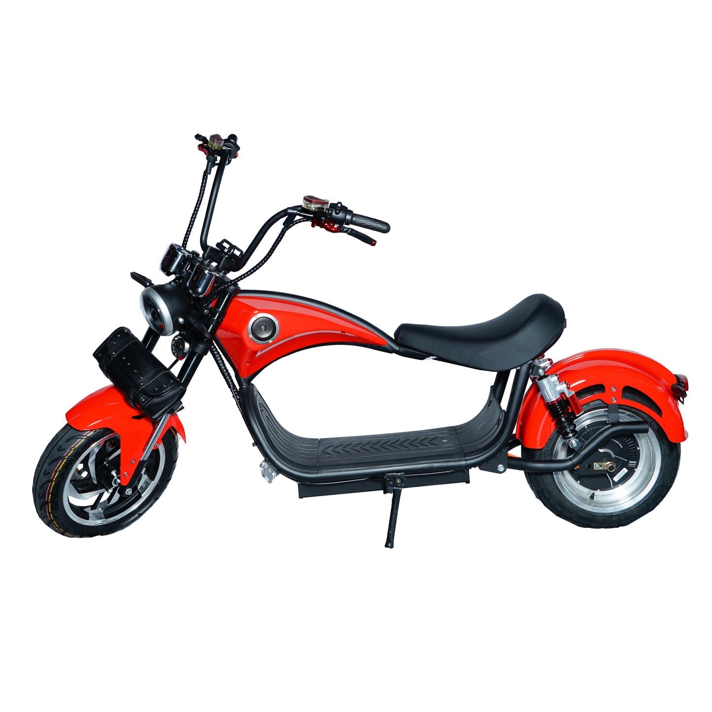 CRONY NEW X1 Harley Electrocar car With BT Speaker Electrocar car Scooter Red