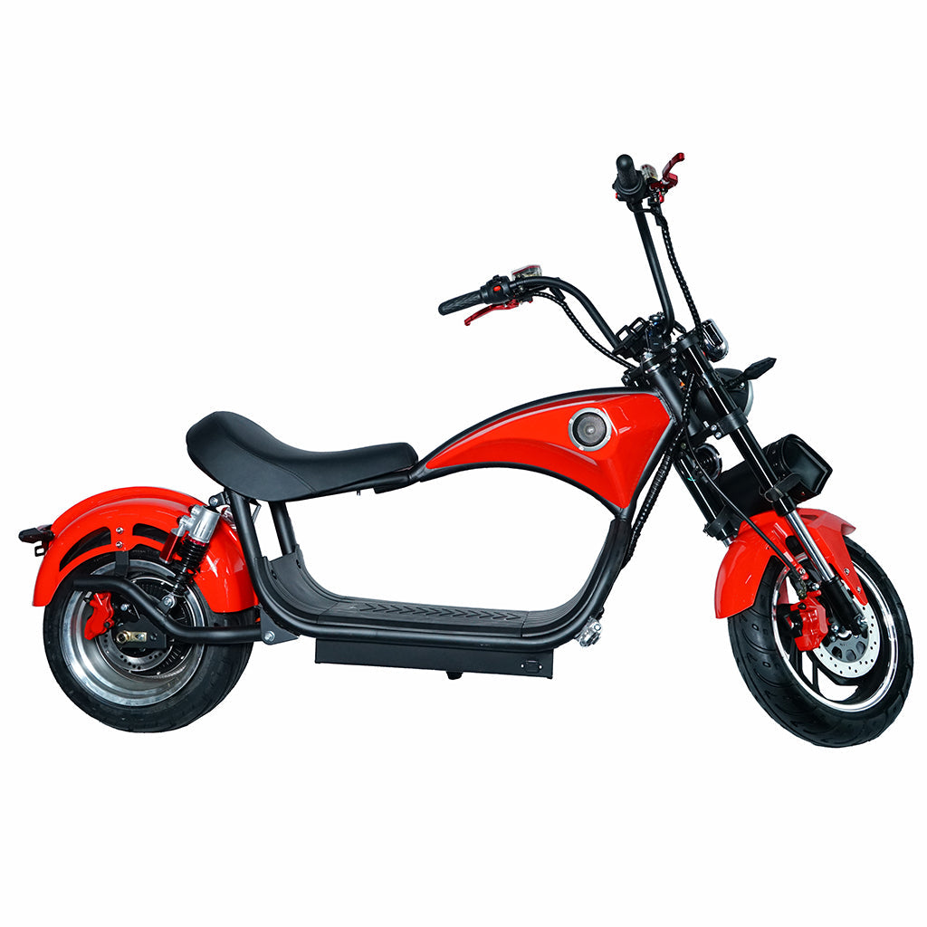 CRONY NEW X1 Harley Electrocar car With BT Speaker Electrocar car Scooter Red