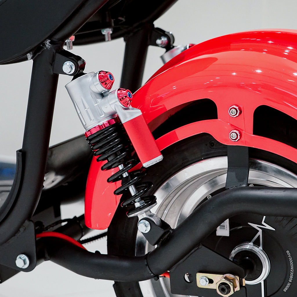 CRONY NEW X1 Harley Electrocar car With BT Speaker Electrocar car Scooter Red