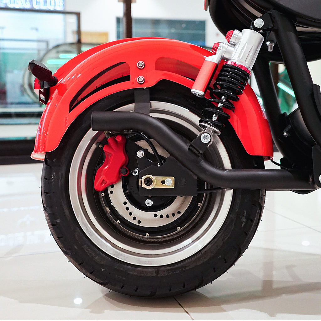 CRONY NEW X1 Harley Electrocar car With BT Speaker Electrocar car Scooter Red