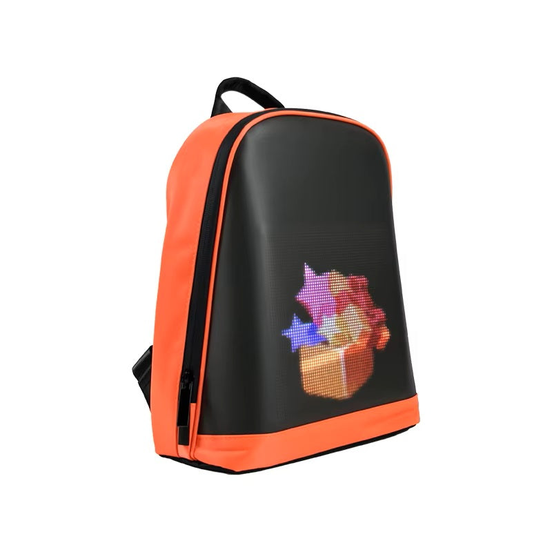 CRONY LED display backpack R1 motorcycle backpack with customizable programmable smart light-up digital display