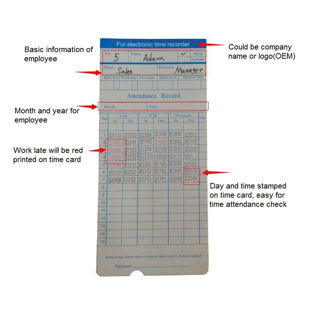 CRONY S-180P Attendance Machine Electronic Employee Starter Time Clock