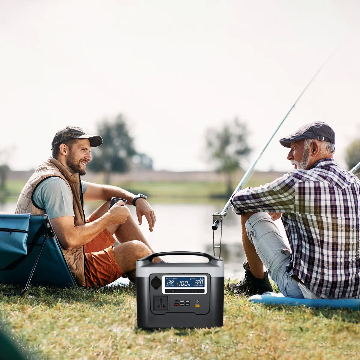 CRONY BS800+ Portable Power Station 800W Portable Power Station Large Capacity Fast Charging Multi-Protection for Outdoor Emergency