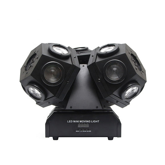 CRONY 18PCS*10W LED Moving 3 Head Light With Laser DJ laser stage lighting beam dmx led dj light bar ktv effect lights