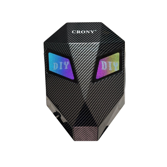 CRONY Iron Man Carbon fiber LED Display Backpack Upgrade Iron Man LED Backpack Screen Knight Motorcycle Backpack Cool Travel Bag Scooter Bag