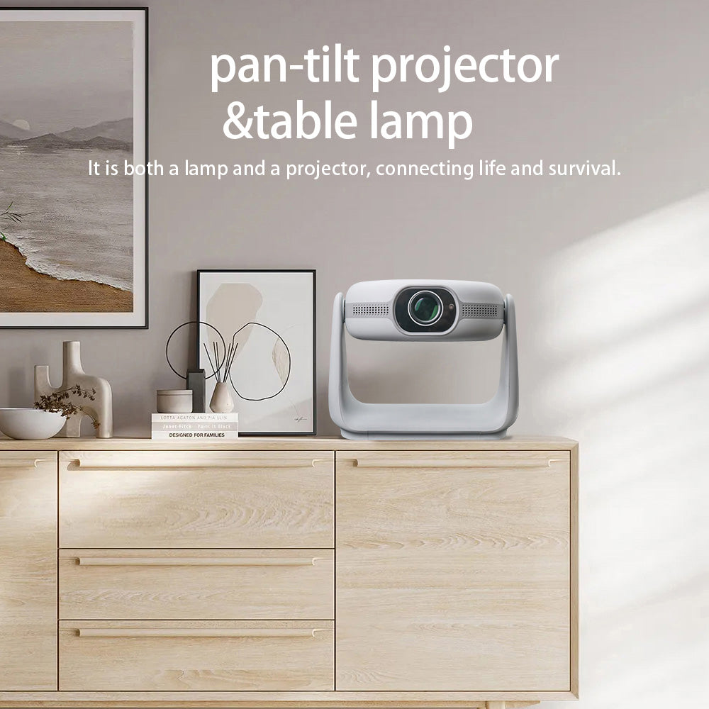 CRONY K2 Circular Projector With Ambient Light 2.4G/5G Wi-Fi Connectivity