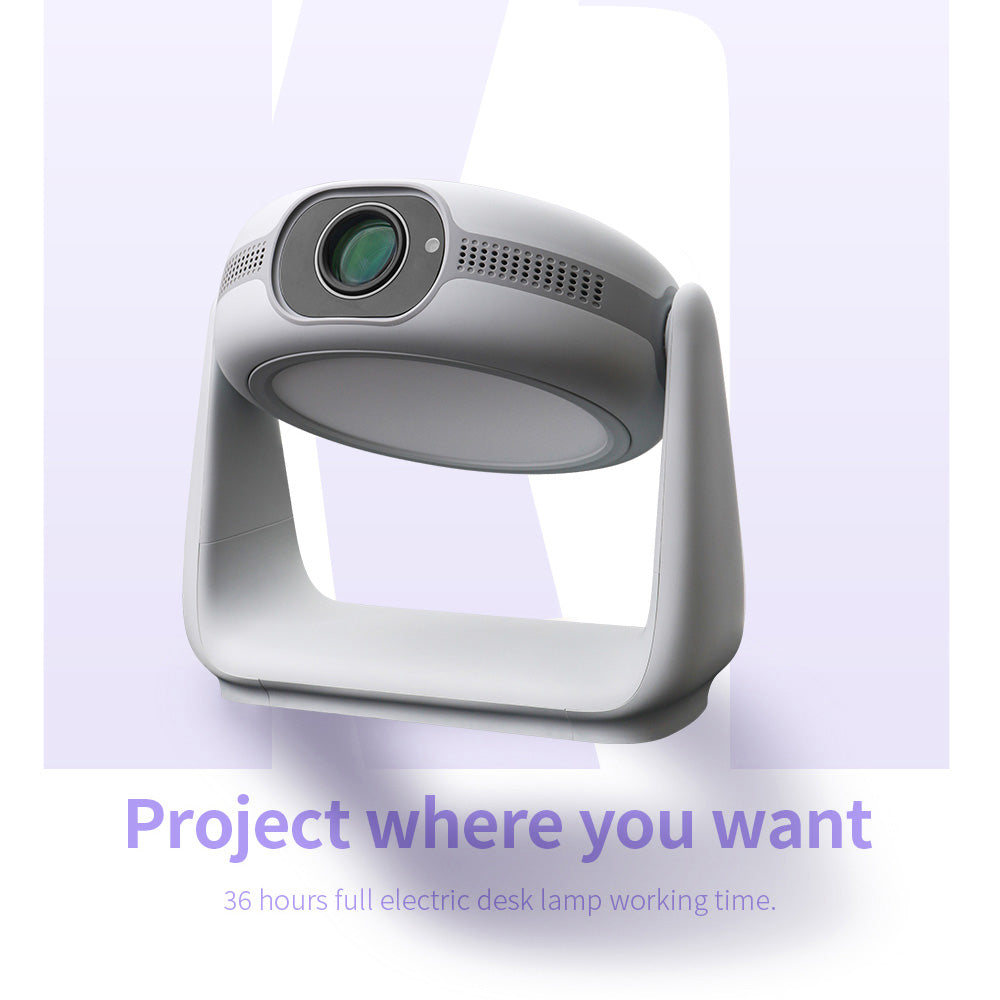 CRONY K2 Circular Projector With Ambient Light 2.4G/5G Wi-Fi Connectivity