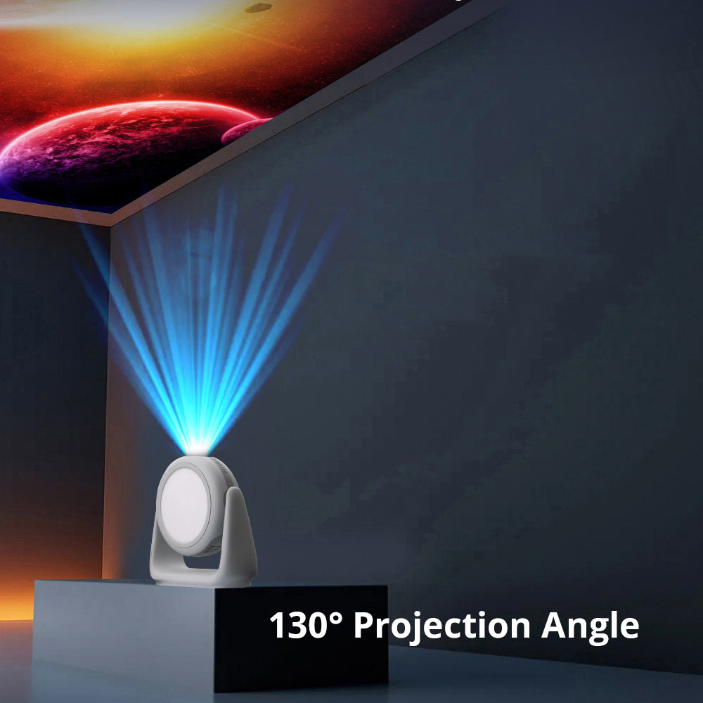 CRONY K2 Circular Projector With Ambient Light 2.4G/5G Wi-Fi Connectivity