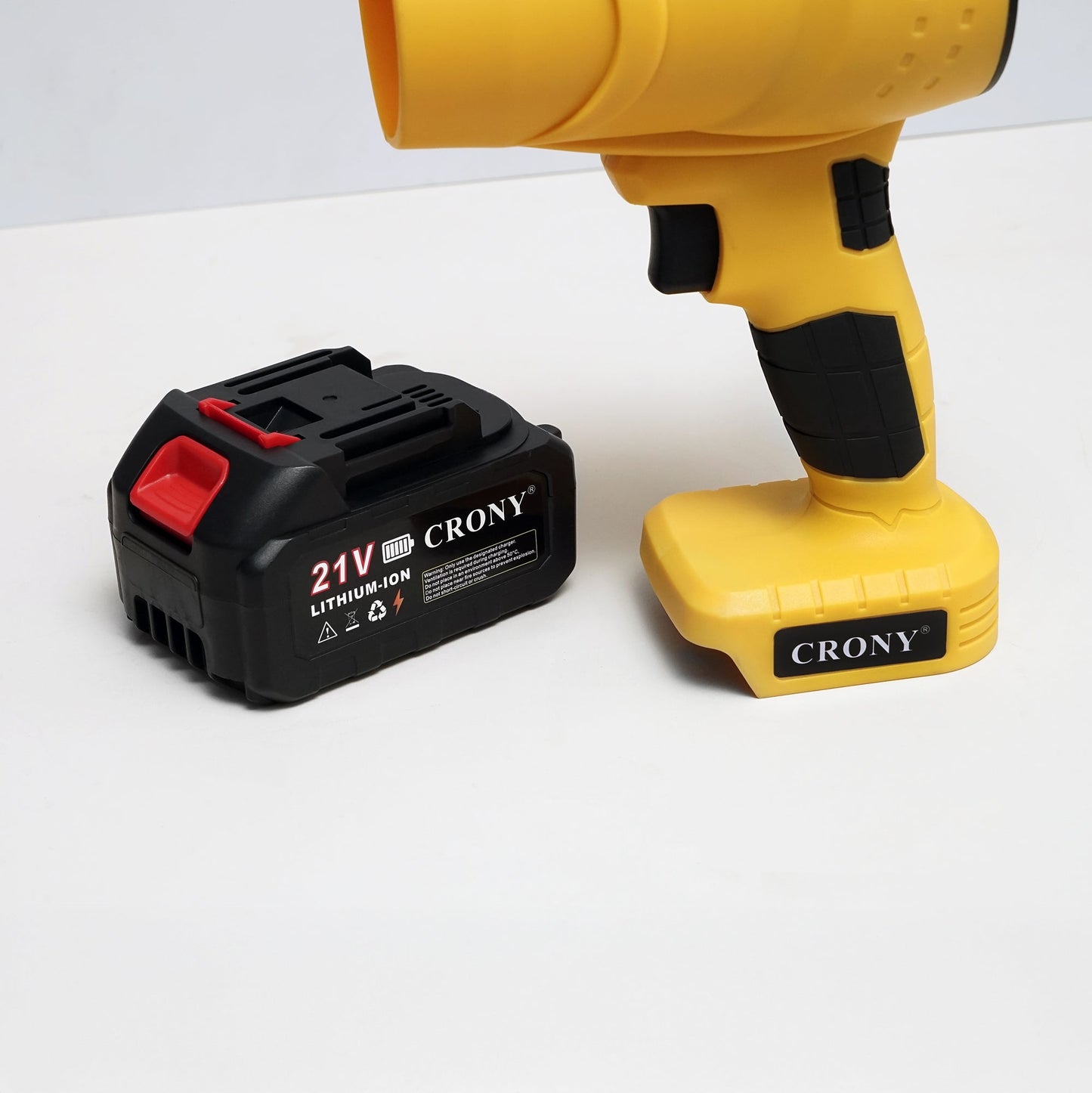 CRONY MD-1018 Force blower Jet Dry Blower 21V Lithium Battery Stepless Speed Control Cordless Handheld Air Blower Turbo Fan Rechargeable Portable Electric Air Duster