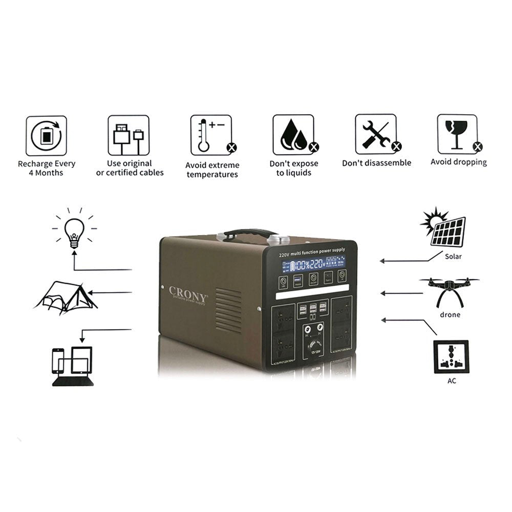 CRONY MP7-1200W Portable Power Station