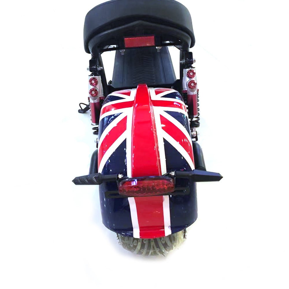 CRONY X1 Harley Electrocar car With BT Speaker 65KM/H Electrocar car Citycoco Fat Tire Electric motorcycle | Flag - Edragonmall.com