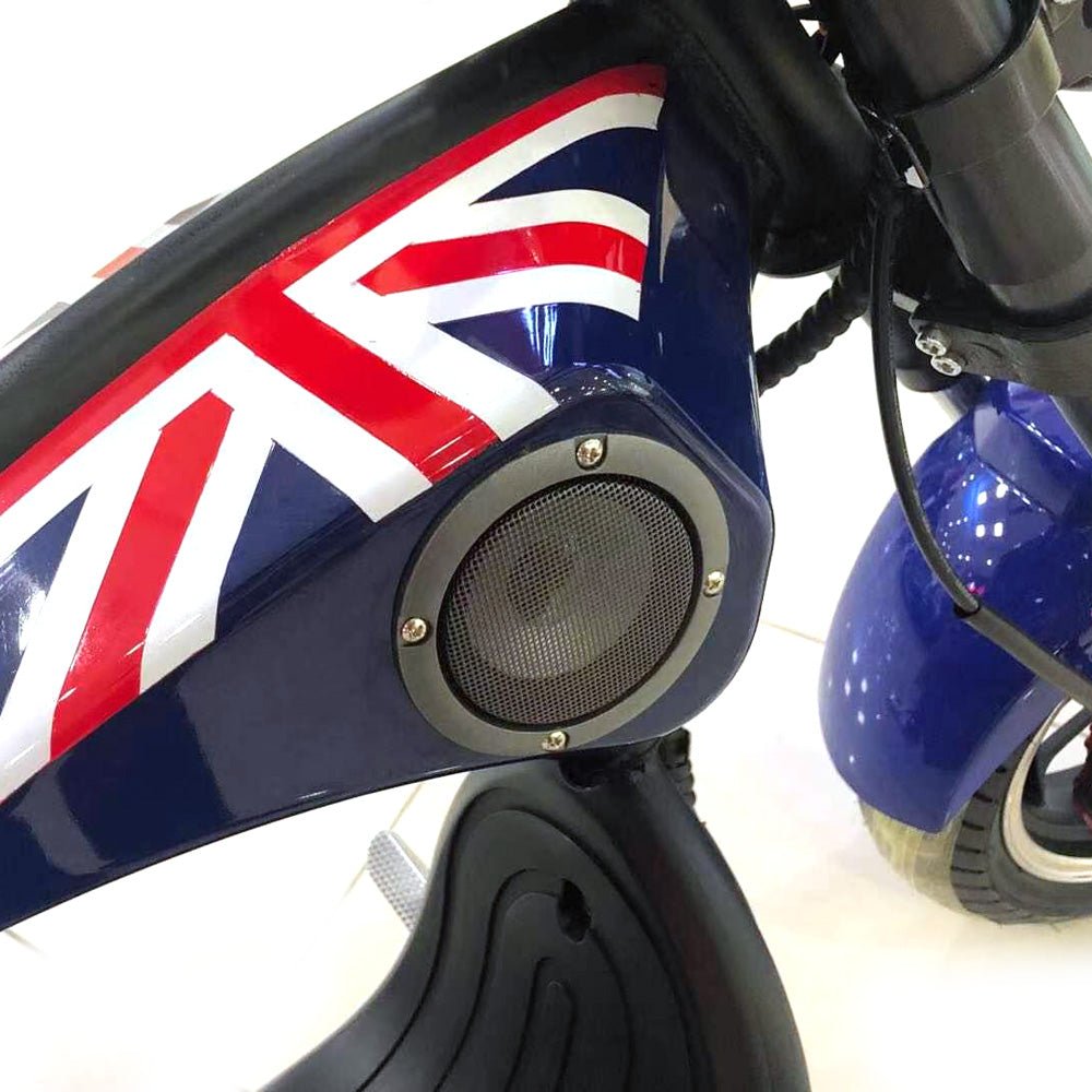 CRONY X1 Harley Electrocar car With BT Speaker 65KM/H Electrocar car Citycoco Fat Tire Electric motorcycle | Flag - Edragonmall.com