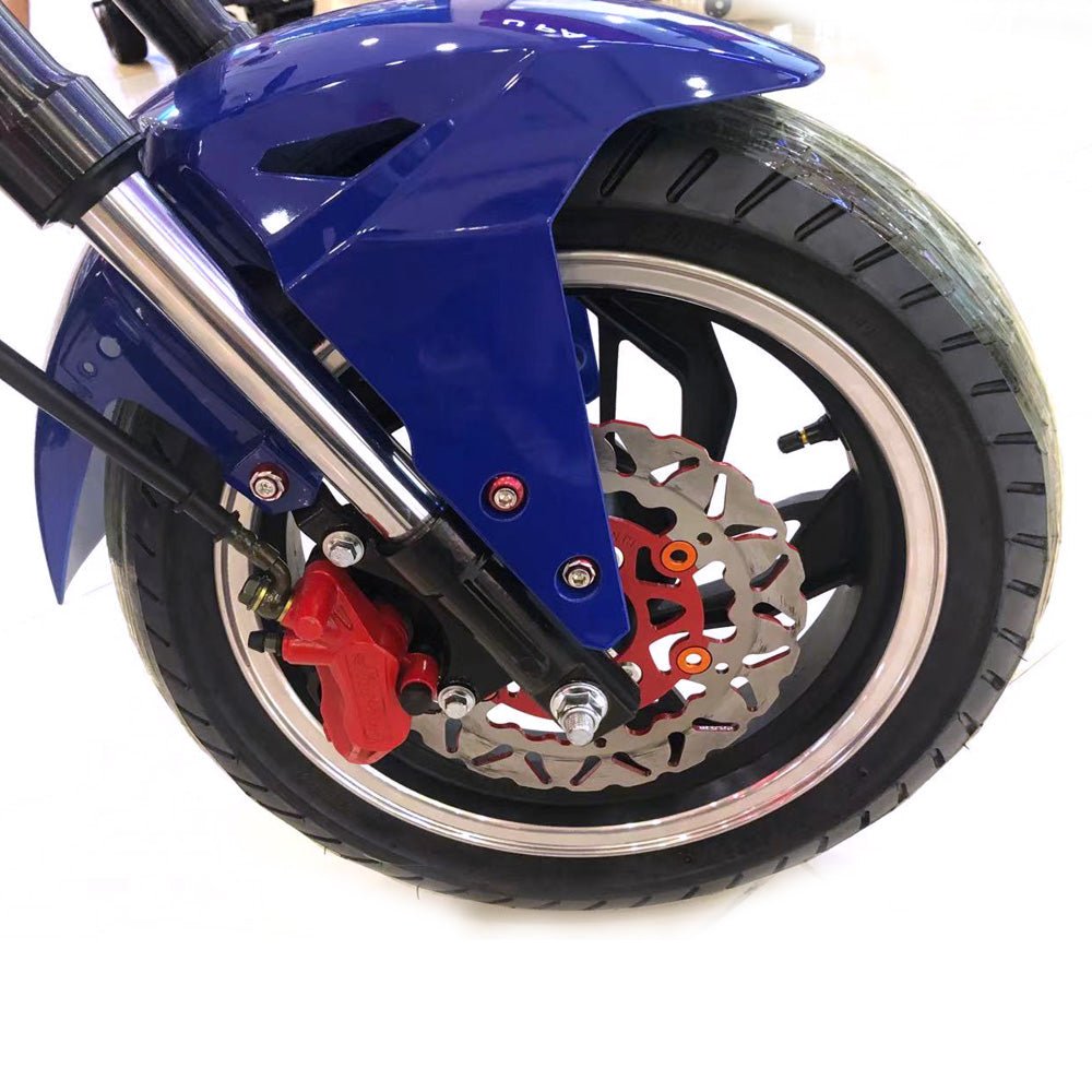 CRONY X1 Harley Electrocar car With BT Speaker 65KM/H Electrocar car Citycoco Fat Tire Electric motorcycle | Green - Edragonmall.com