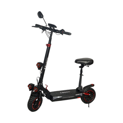 CRONY T4 big display high speed E-scooter with seat eBike, Top Speed 40kmh, 35km Range, 2000W