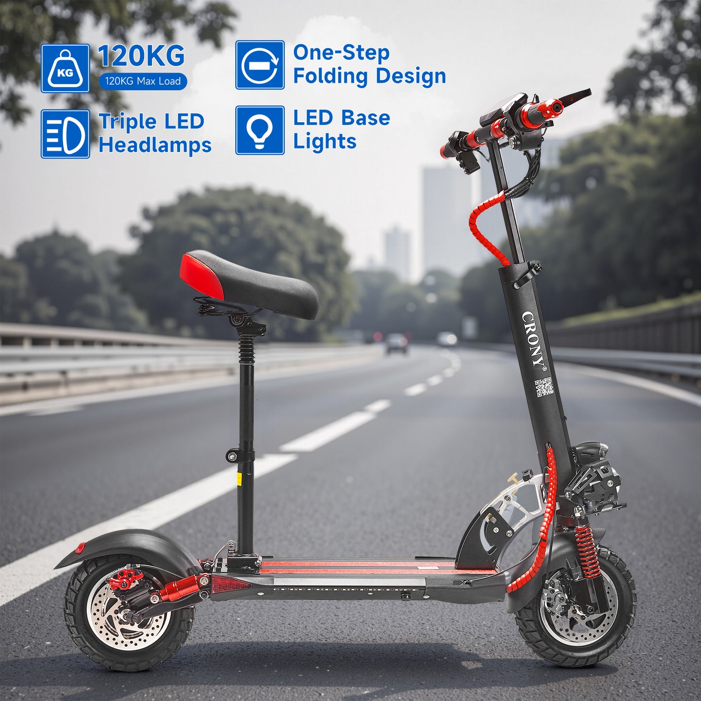 CRONY V10 big display high speed Fast Speed E-scooter E-bike electric scooter
