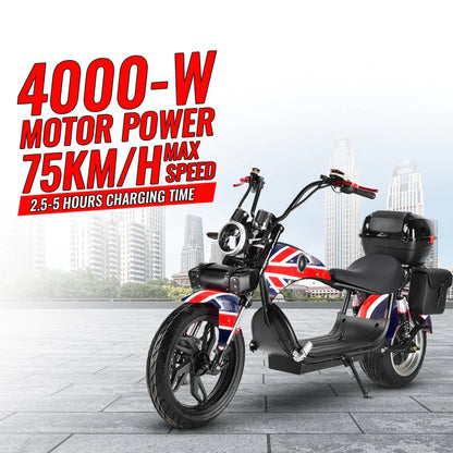 CRONY X1 Electric Scooter 4000W Motor 60V/20AH Battery Electric bike