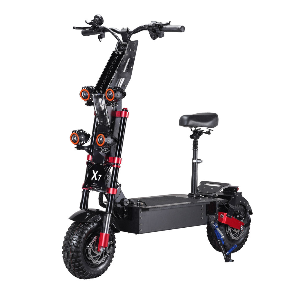 CRONY X7 14 inch Wide tire High configuration E-Scooter Adults 90KM/H 14inch 60V60AH Peak 8000W IP60 Electric Scooter （Reservations available）