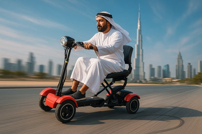 CRONY YB-M-04 سيارة قابلة للطي بأربع عجلات eBike، السرعة القصوى 18كم/ساعة، مدى 30كم، 450واط X2