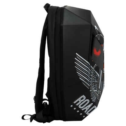 CRONY Iron Man Water transfer Crown LED Display Backpack Upgrade Iron Man LED Backpack Screen Knight Motorcycle Backpack Cool Travel Bag Scooter Bag -2