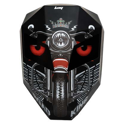 CRONY Iron Man Water transfer Crown LED Display Backpack Upgrade Iron Man LED Backpack Screen Knight Motorcycle Backpack Cool Travel Bag Scooter Bag -2