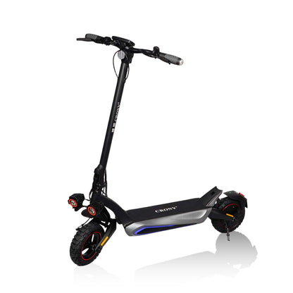 CRONY T2 Electric Scooter for Adults Range Front and Rear Suspension E Bike with APP