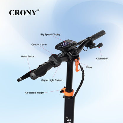 CRONY D2 PRO Electric Scooter Dual Suspension for Adults APP Connectivity