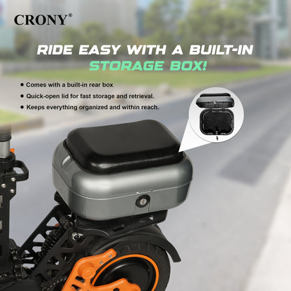 CRONY M5 Pro High-Speed Electric Scooter 10-Inch Wide Tires Waterproof App Connectivity