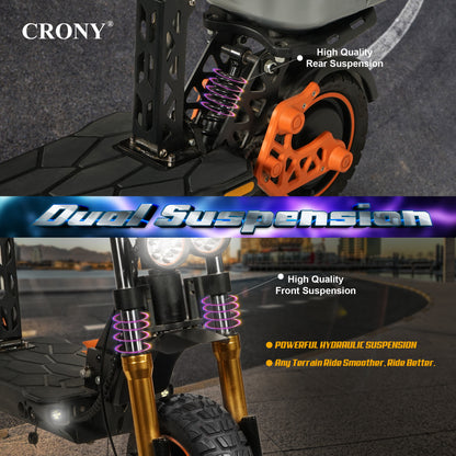 CRONY M5 Pro High-Speed Electric Scooter 10-Inch Wide Tires Waterproof App Connectivity