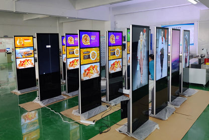 CRONY TX65-2 آلة إعلانات 64 بوصة عرض إعلانات عمودي لافتة رقمية ذكية تعمل بنظام أندرويد