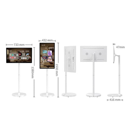CRONY TX32-1 mobile display 32 Inch Wheeled Portable Monitor with Touch 1080p Built-in Battery Speakers Bluetooth Enabled Advertising display