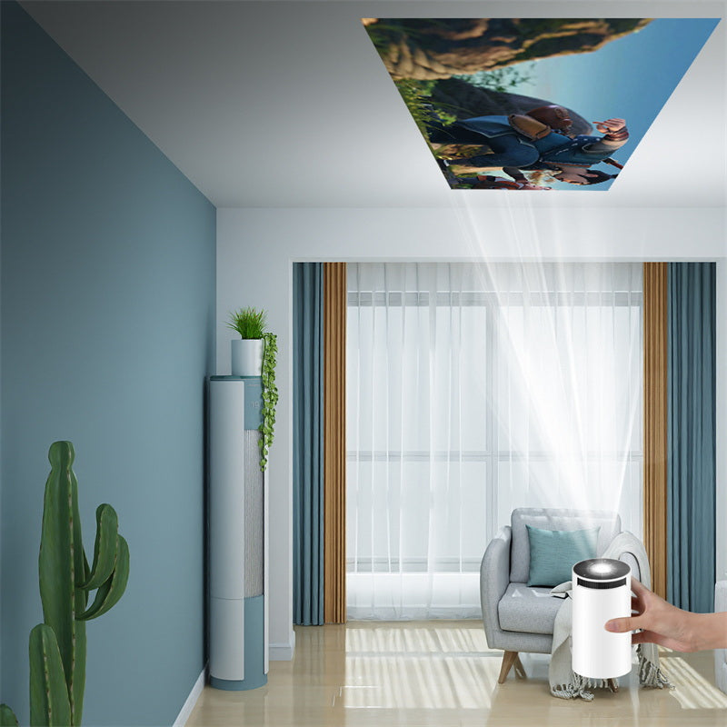 بروجيكتور الألعاب CRONY HY-300A بزاوية 180° تركيز تلقائي بروجيكتور فيديو منزلي محمول