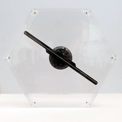 CRONY 32cm Fan Screen With 6-sided Protection Cover 3D Holographic LED Fan