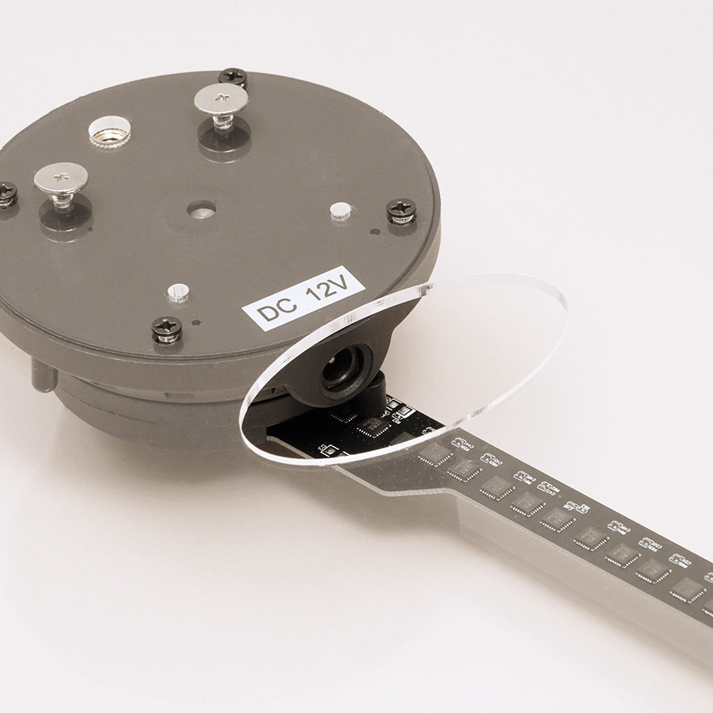 CRONY 32cm Fan Screen With 6-sided Protection Cover 3D Holographic LED Fan